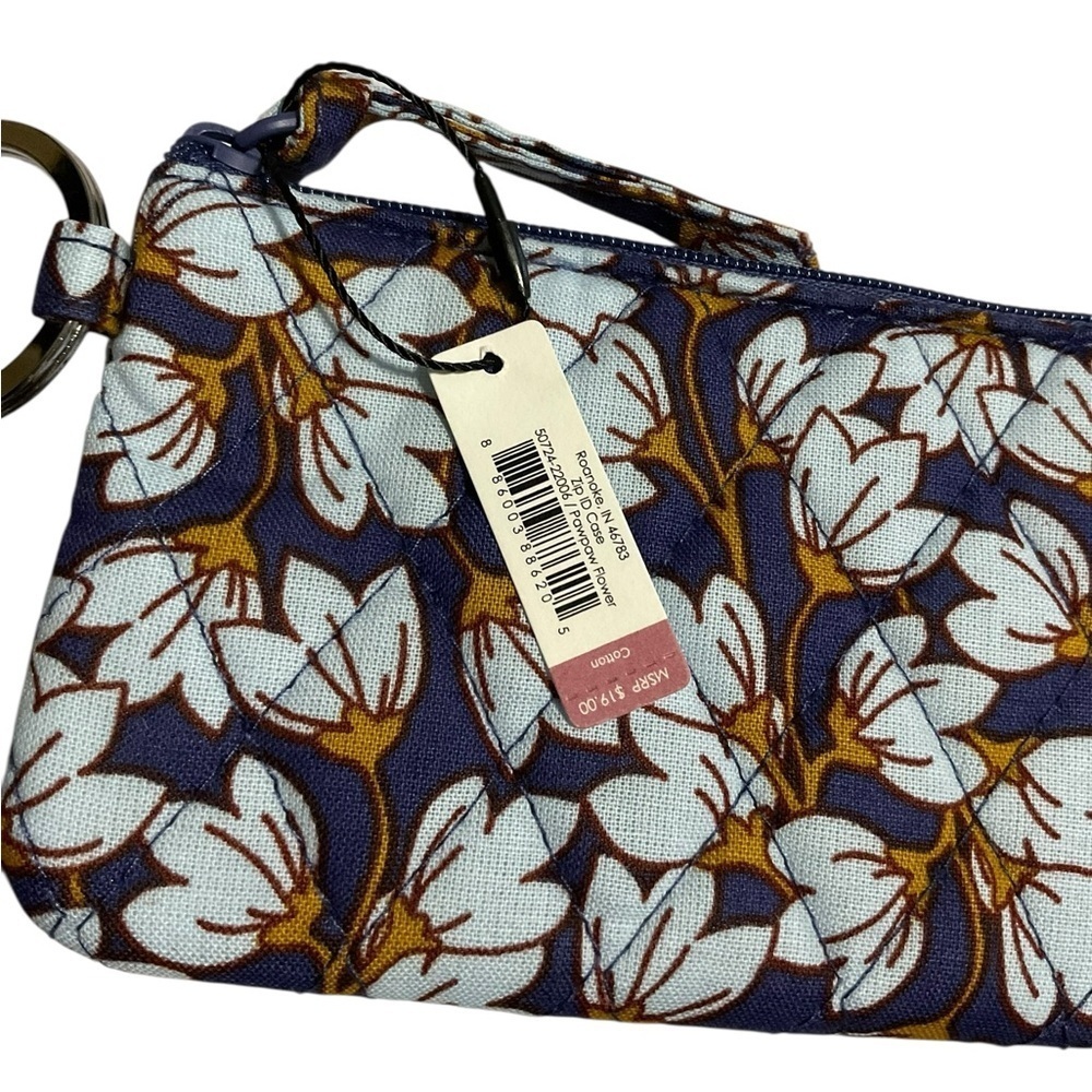 Vera Bradley Zip ID Case in PawPaw Flowers - Picture 3 of 4